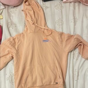 Peach Hoodie with Logo